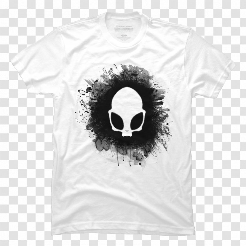 T-shirt Skull White Canvas Tote Bag - Sleeve Transparent PNG