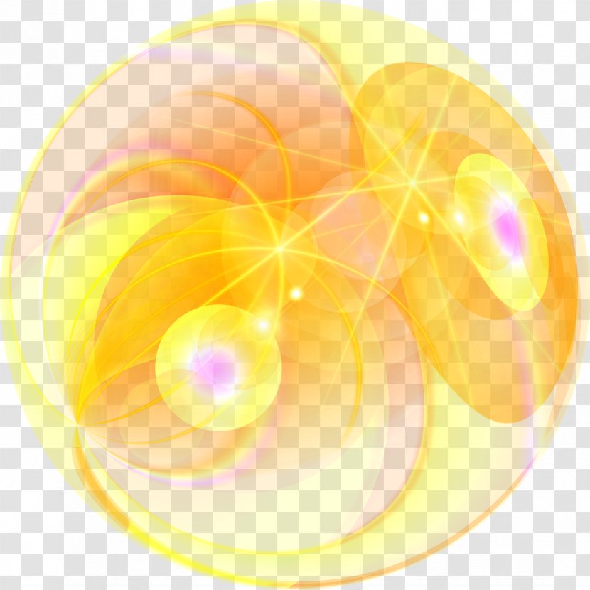 Light Kugel Fountain Yellow Ball - Orange Transparent PNG