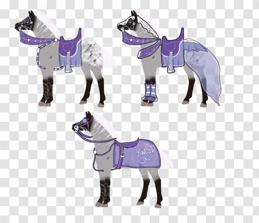 Pony Horse Donkey Pack Animal Rein - Purple Transparent PNG