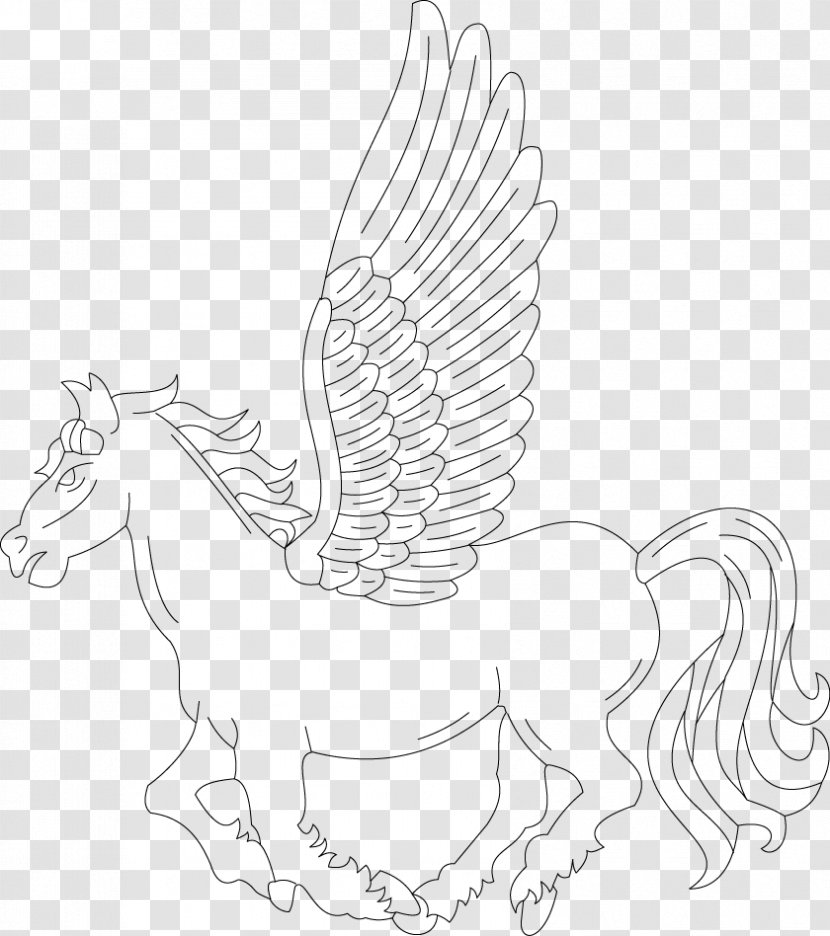 Clip Art - Flower - Pegasus Lines Transparent PNG