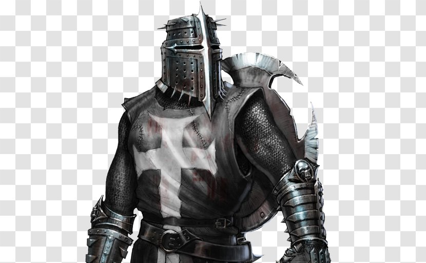 Crusades Black Knight Knights Templar Hospitaller - Great Helm Transparent PNG