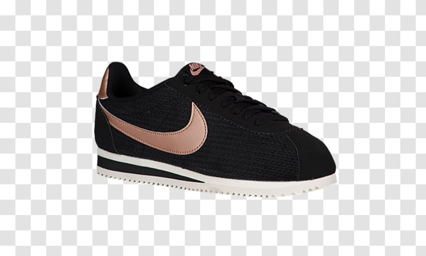 Nike Classic Cortez Women's Shoe Sports Shoes - Silhouette - Gold Black Running For Women Transparent PNG