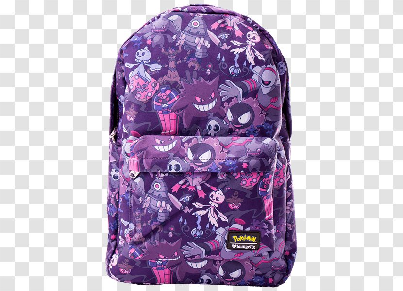 Haunter Bag Ash Ketchum Pokémon Sun And Moon Backpack - Pokemon Types - Swiss Army With Food Transparent PNG