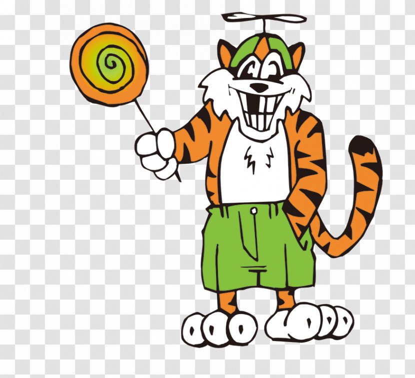 Cartoon Siberian Tiger Clip Art - Human Behavior Transparent PNG