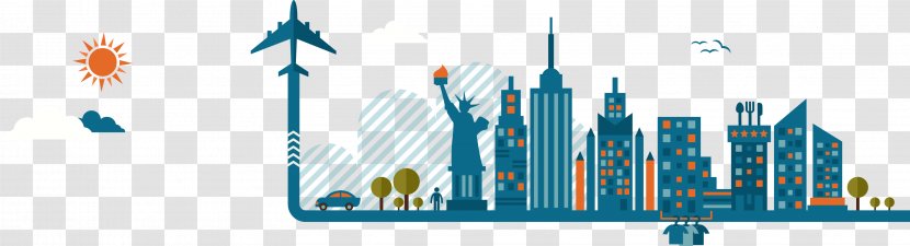 Vector Graphics Image Design Infographic - Sky - City Scene Transparent PNG