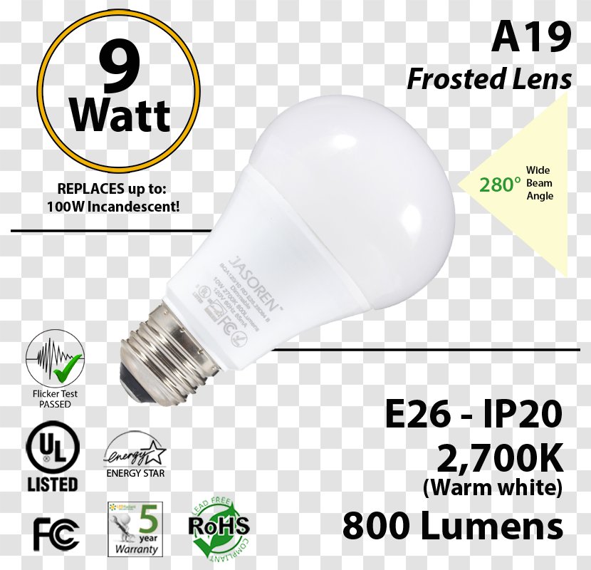 Incandescent Light Bulb LED Lamp Recessed Lighting - Led Stage - Luminous Efficiency Transparent PNG