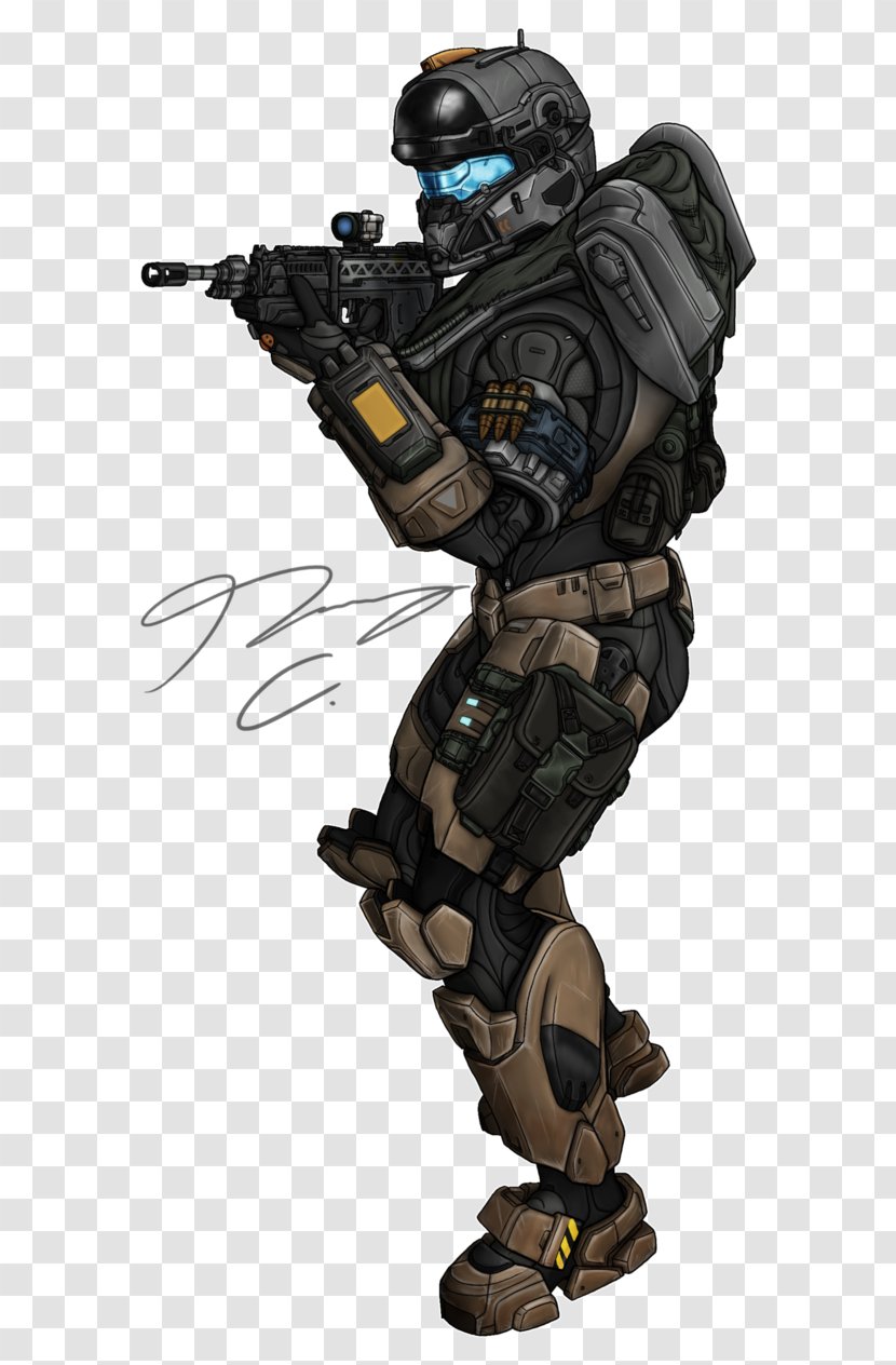 Halo: Reach DeviantArt Armor Drawing - Commission - Halo Transparent PNG