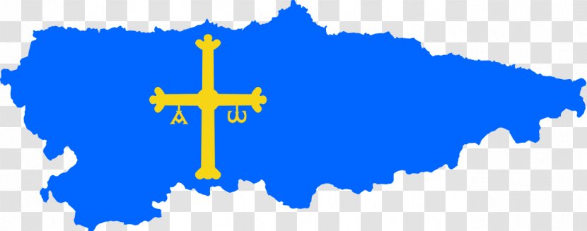 Oviedo Flag Of Asturias Spain - Map - Facebook Thumb Transparent PNG