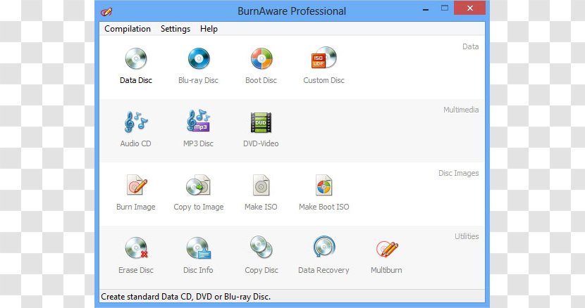 Blu-ray Disc BurnAware ISO Image Computer Software Free - Scan Virus Transparent PNG