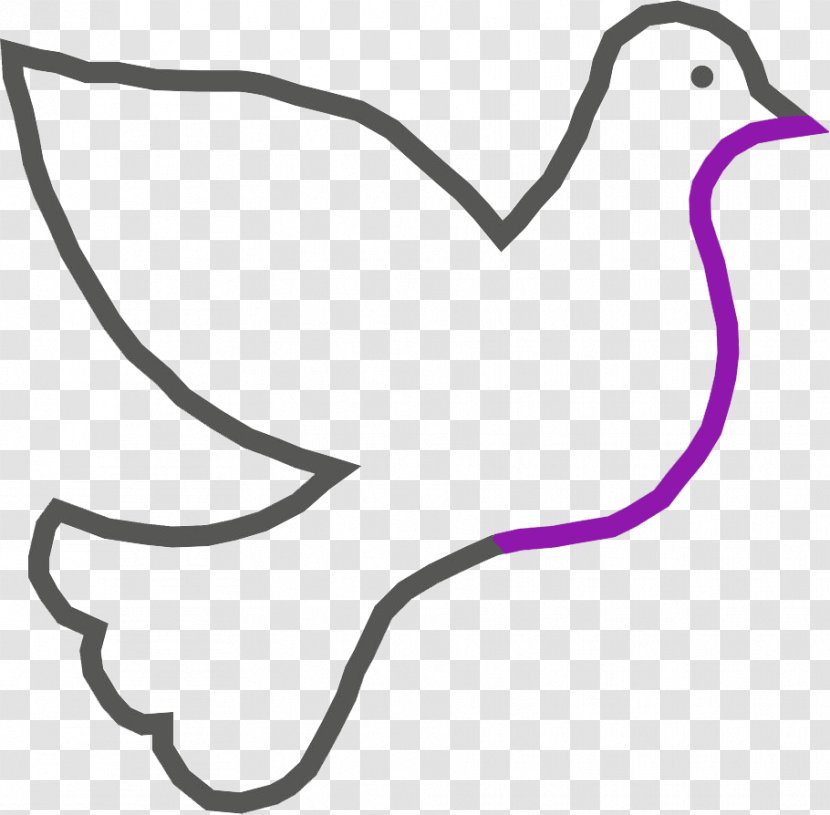 Beak Water Bird Body Jewellery Clip Art - Purple Transparent PNG
