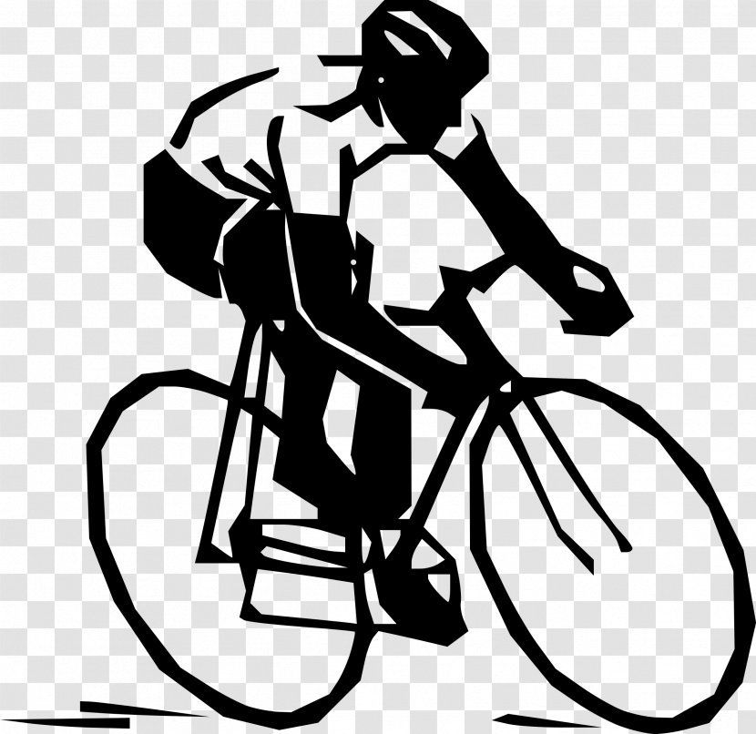 Cycling Racing Bicycle Road Clip Art - Silhouette - Bycicle Transparent PNG