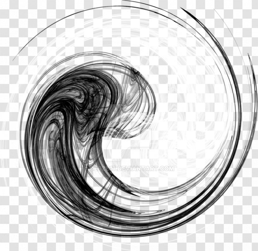 Yin And Yang DeviantArt Graphic Design Clip Art - Spiral - Circle Abstract Transparent PNG