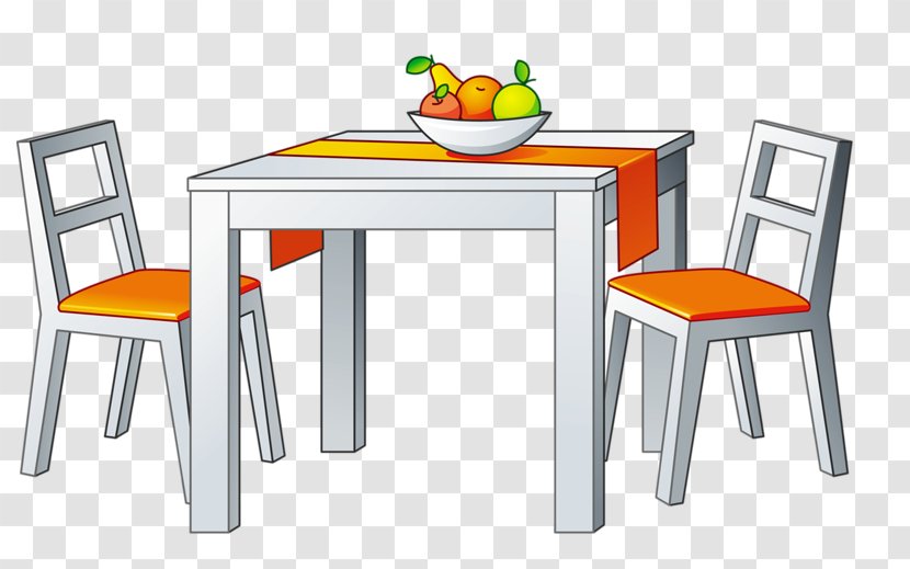 Table Furniture Chair House Clip Art - Dining Room Transparent PNG