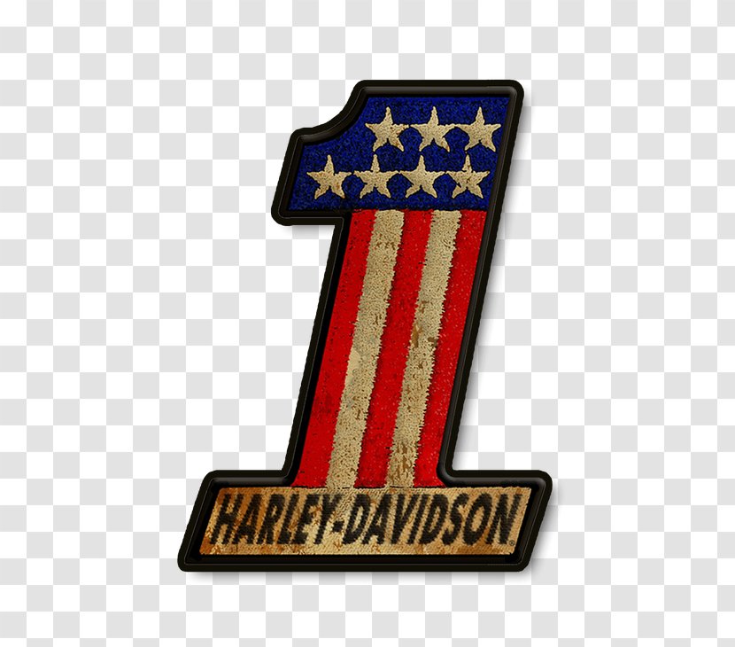 HARLEY-DAVIDSON Custom Motorcycle Logo - Embroidered Patch - Old Wood Background Shading Picture Material Downl Transparent PNG