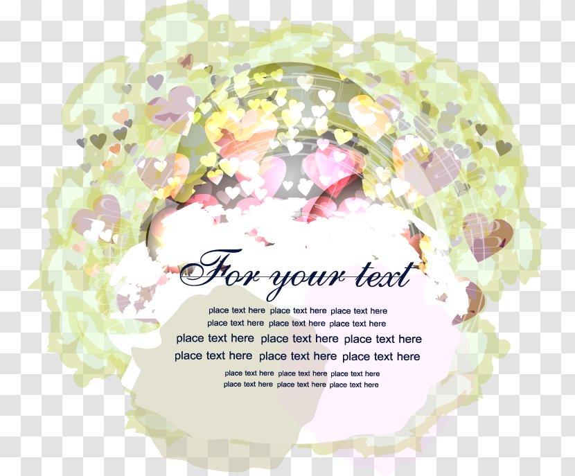 Poster - Watercolor Painting - Cartoon Painted Circle Border Transparent PNG