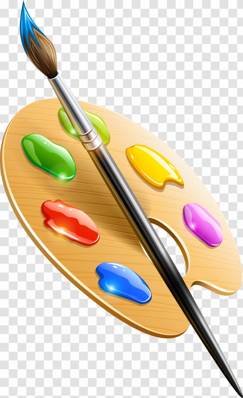 Paintbrush Drawing Palette Clip Art - Brush Transparent PNG
