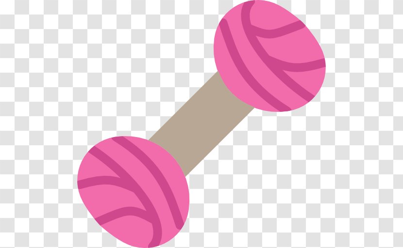 Dumbbell Fitness Centre Physical - Pink - Hand-painted Transparent PNG