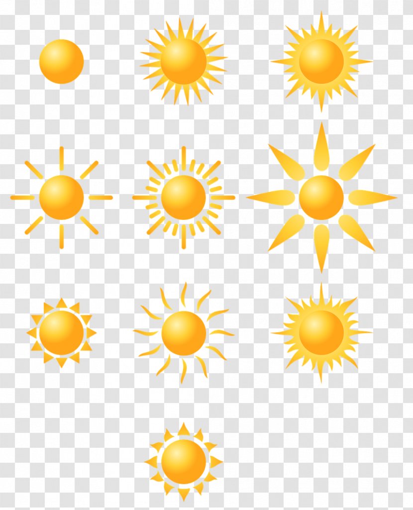 Sunlight Euclidean Vector - Pixel - Cartoon Sun Transparent PNG