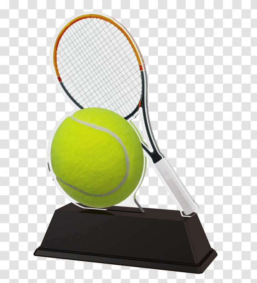 Trophy Tennis Balls Racket - Equipment And Supplies Transparent PNG