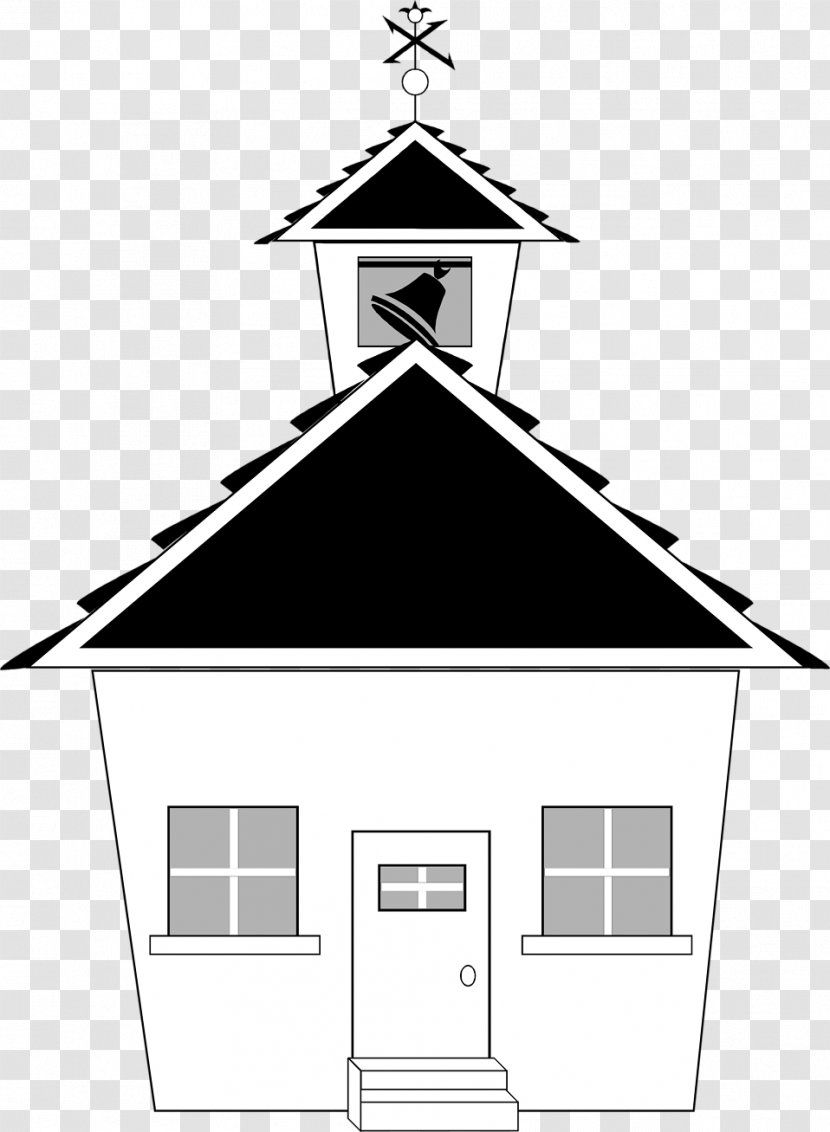 School Black And White Clip Art - Shed - Buildings Transparent PNG