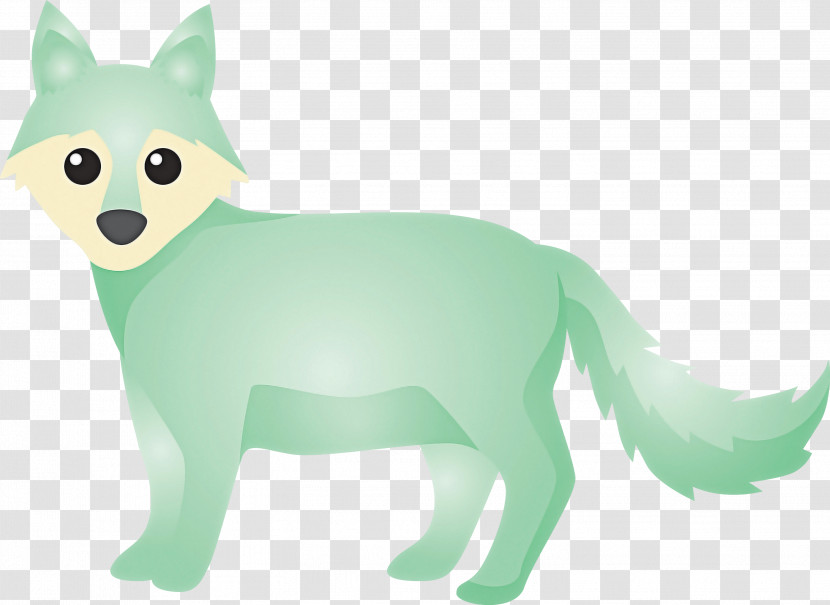 Green Cartoon Animal Figure Tail Animation Transparent PNG