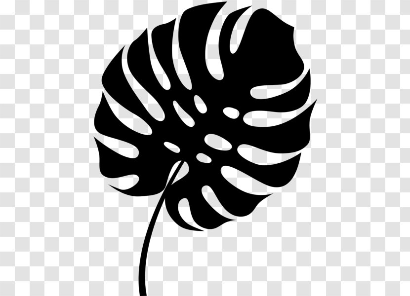 Clip Art Silhouette Leaf Line Headgear - Blackandwhite Transparent PNG