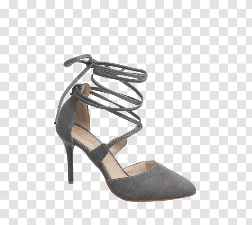 High-heeled Footwear Shoe Sandal Suede - Flock Transparent PNG