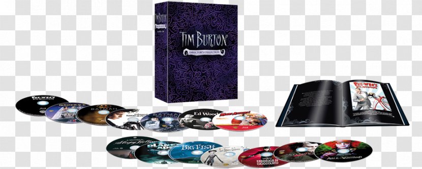 Blu-ray Disc Film Director Book Fotografico DVD Box Set - Tim Burton - Special Collect Transparent PNG