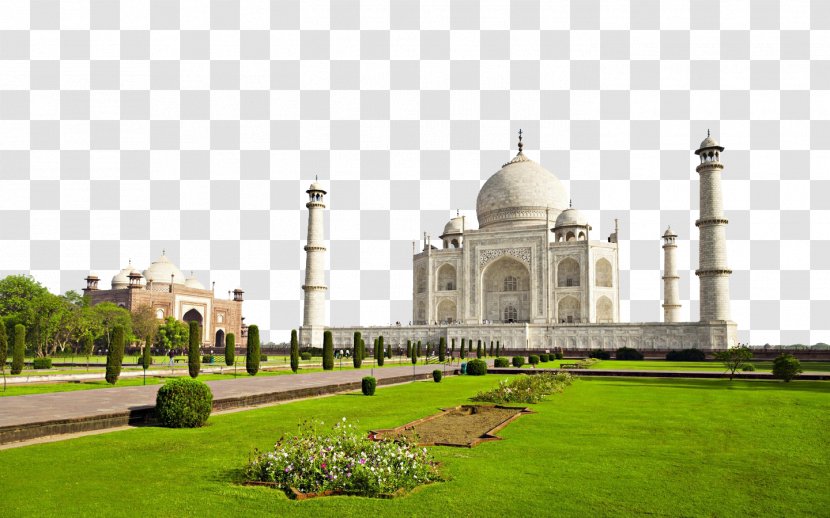 Taj Mahal Agra Fort Qutb Minar Udaipur Yamuna - Sky - Mahal, India Building Seven Transparent PNG