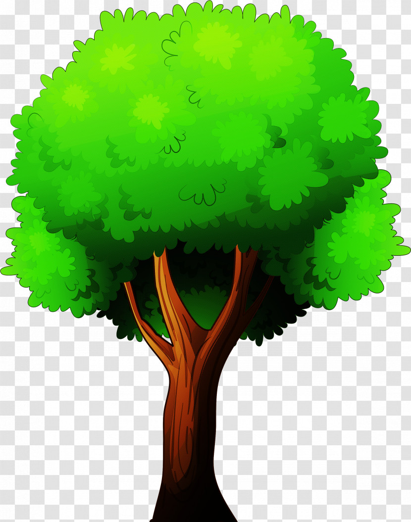 Green Tree Plant Grass Symbol Transparent PNG