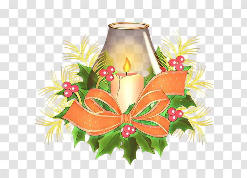 Holly - Cartoon - Candle Holder Tree Transparent PNG