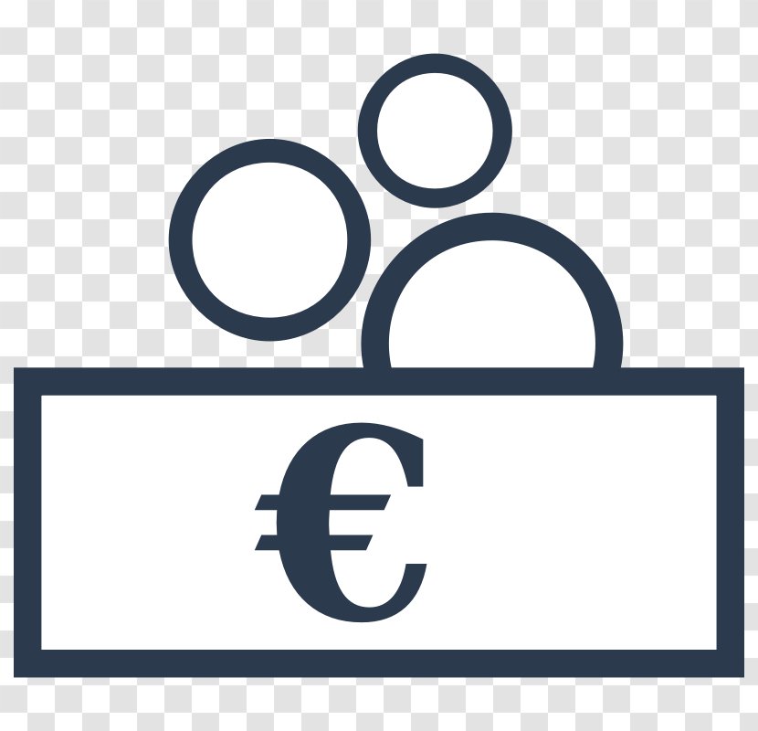 Money Bag Currency Symbol Clip Art - Euro Sign - Cartoon House Transparent PNG