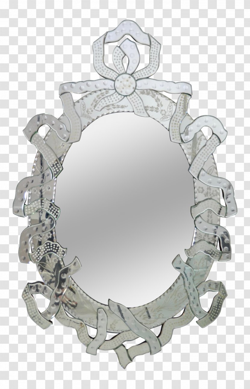 Murano Glass Mirror Silver - Jewellery Transparent PNG