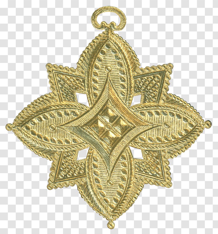 Gold Medallion Ornament - Symbol - Vintage Transparent PNG