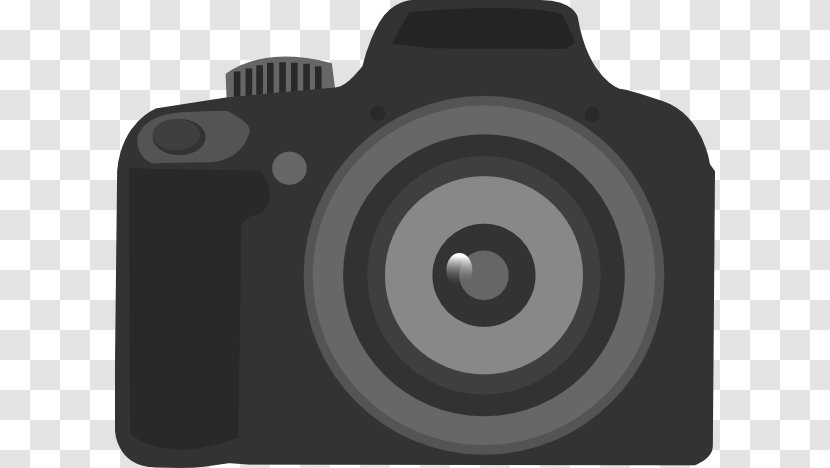 Digital SLR Camera Lens Clip Art - Cartoon Cliparts Transparent PNG
