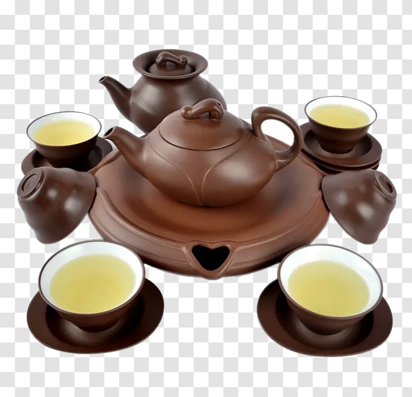 Green Tea Yixing Tieguanyin Oolong - Serveware - Cup And Teapot Transparent PNG