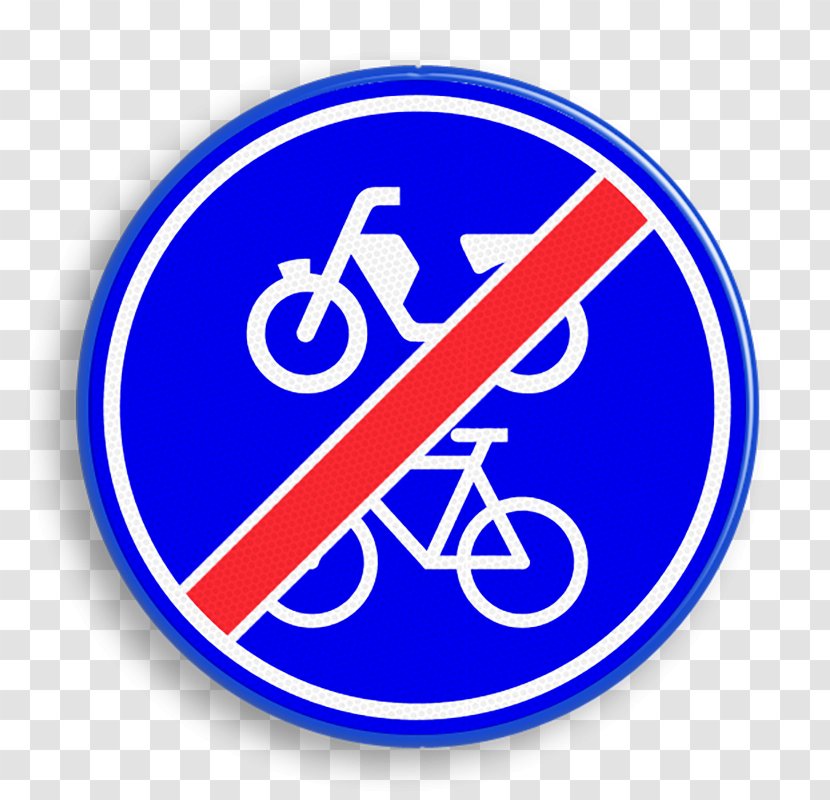 Traffic Sign Bicycle Segregated Cycle Facilities Bildtafel Der Verkehrszeichen In Den Niederlanden Reglement Verkeersregels En Verkeerstekens 1990 - Hak Utama Pada Persimpangan Transparent PNG