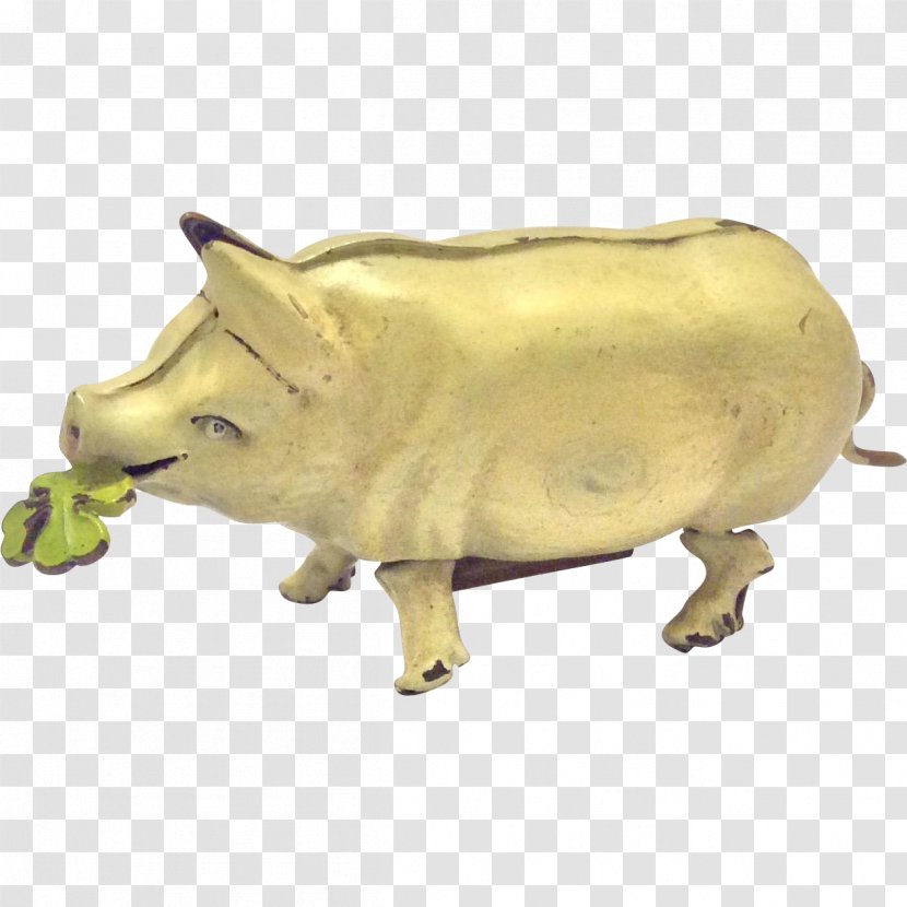 Pig Cattle Snout Figurine Mammal - Animal Figure Transparent PNG