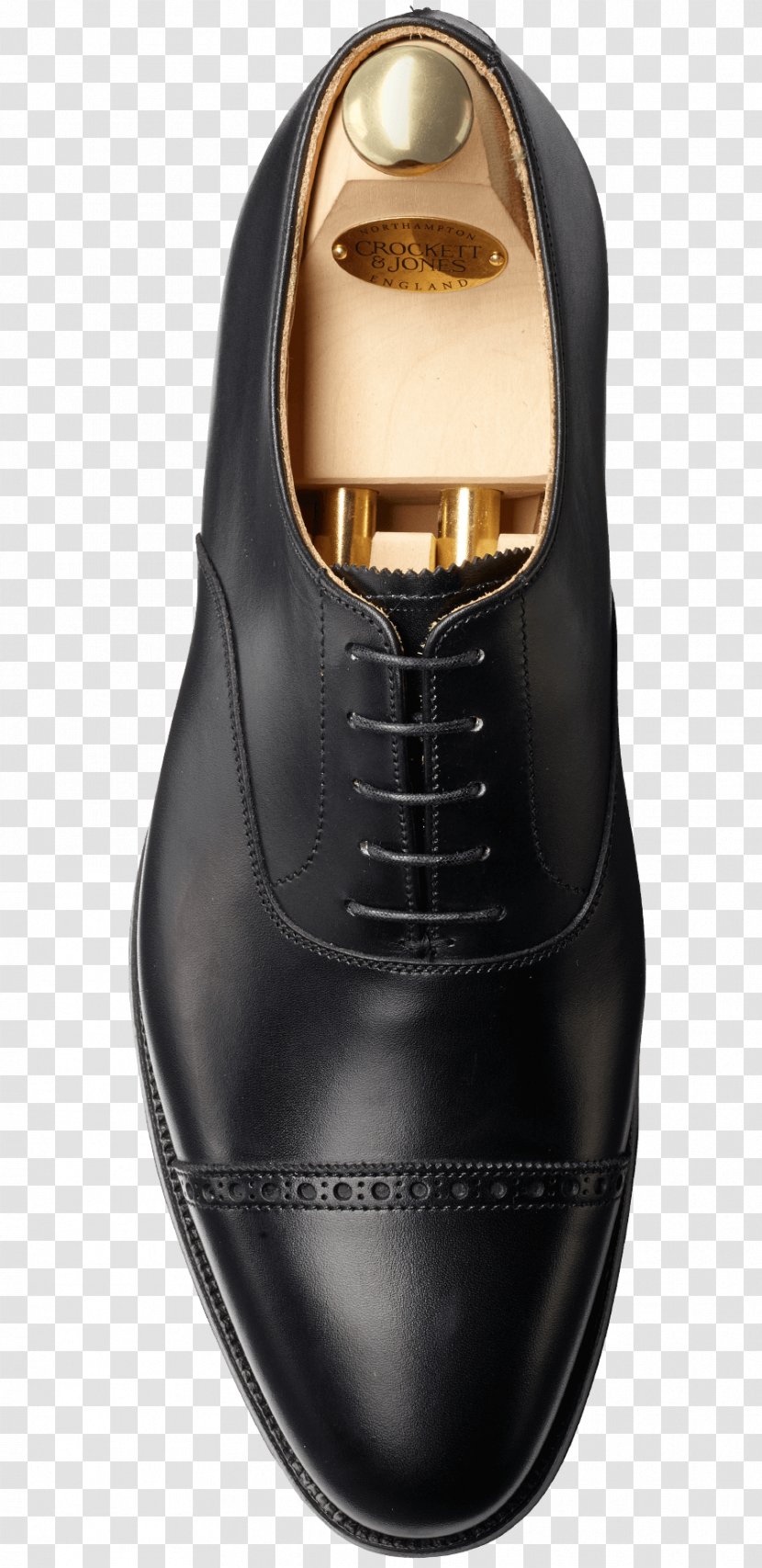 Oxford Shoe Calf Crockett & Jones Brogue - Wholecut - CROWED Transparent PNG