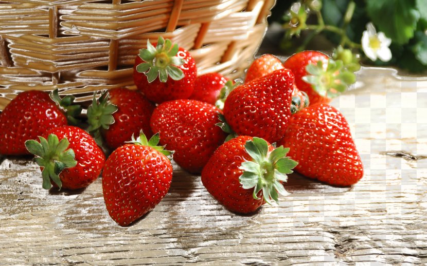 Strawberry Fruit Desktop Wallpaper Food Flavored Milk - Bunch Transparent PNG