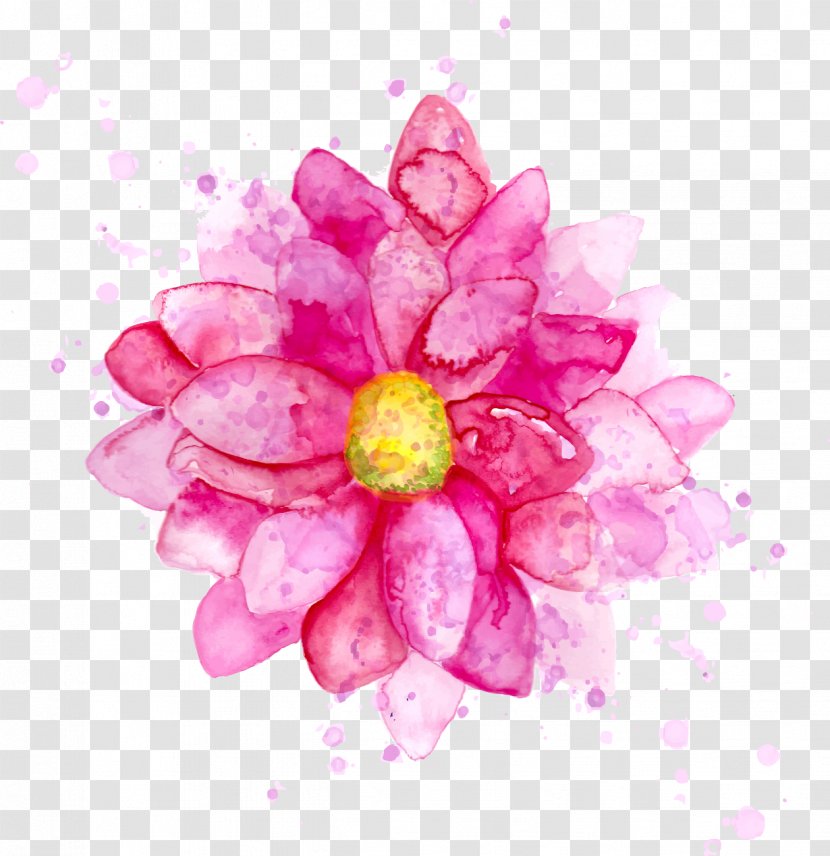 Watercolour Flowers Painting Drawing - Peony - Color Ink Flower Transparent PNG
