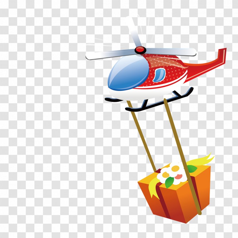 Airplane Cartoon Google Images - Wing - A Helicopter With Gift Transparent PNG