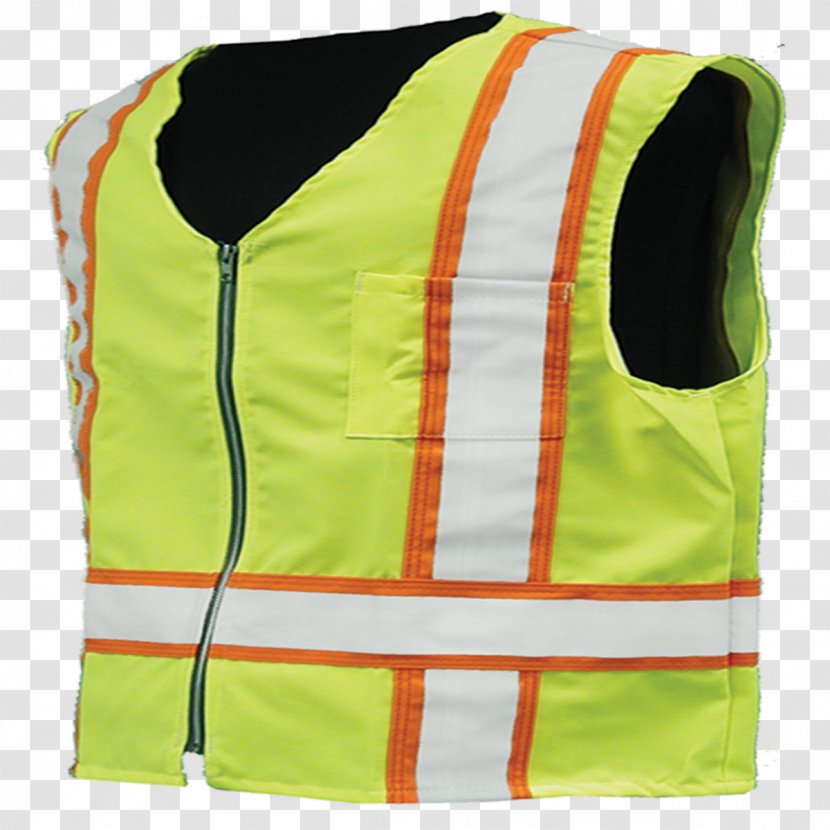 Gilets High-visibility Clothing Outerwear Sleeveless Shirt Jacket - Personal Protective Equipment - Vest Transparent PNG