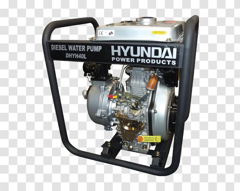 Hyundai Pump Price Machine - Electric Generator - Water Transparent PNG