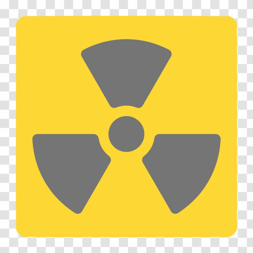 Radioactive Decay Contamination Hazard Symbol Radiation - Yellow Transparent PNG