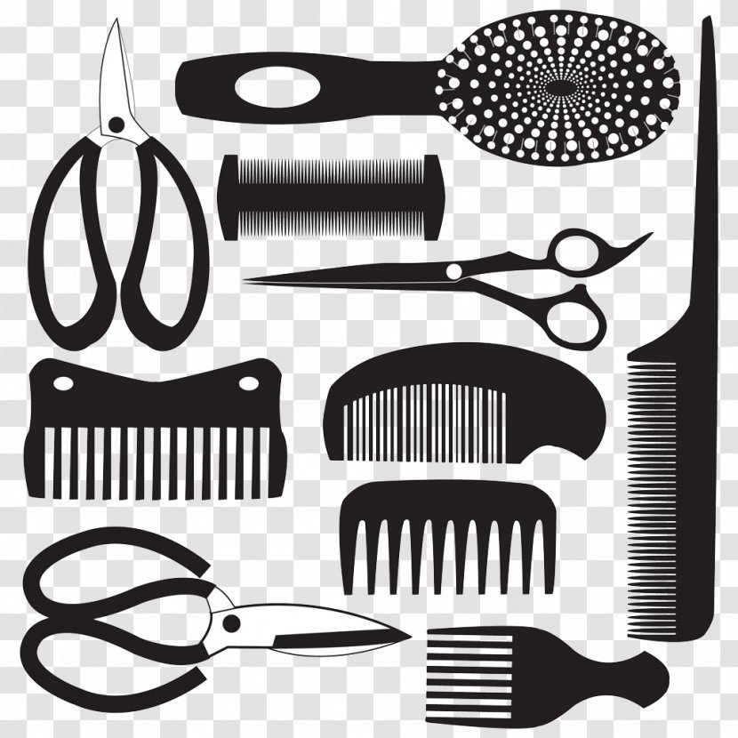 Comb Royalty-free Hairdresser Clip Art - And Scissors Pictures Transparent PNG