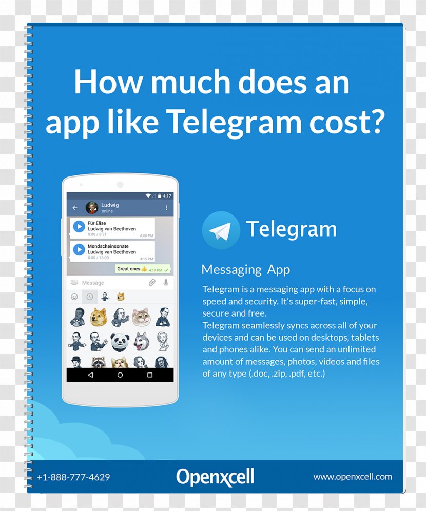 Telegram Infographic Android Messaging Apps - Media Transparent PNG