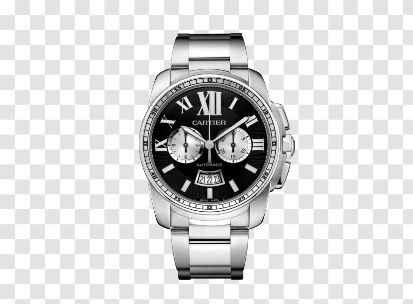 Cartier Tank Watch Chronograph Movement - Rolex - Male Mechanical Black Transparent PNG