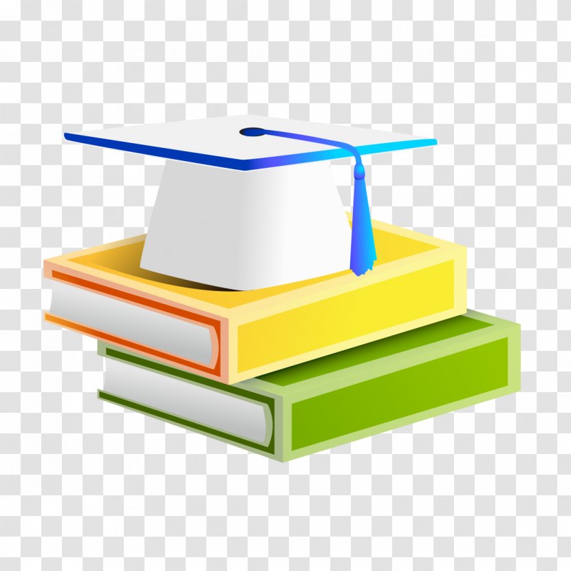 Bachelors Degree Academic Book Designer - Bachelor Cap And Books Transparent PNG