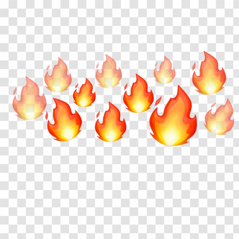Image Fire Flame Emoji Transparent PNG